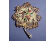 Beautiful Vintage Sarah Coventry Faux Gemstone Palm Pin