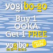 Buy 1 Get 1 Sale on Bean Bags at Yogibo stores