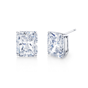 Radiant Cut Diamond Stud Earrings